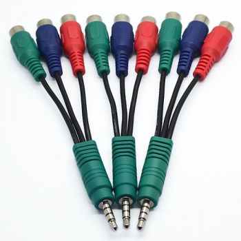 3.5mm 4 pole 3 RCA 13L cable