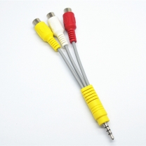 3.5 mm 4 poles 3 in 1 rca plug