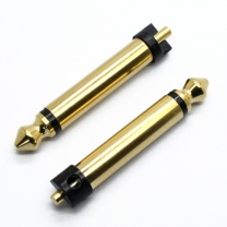 6.3 mm mono no tray 43.5L gold / nickel plated black plastic microphone plug