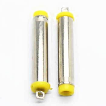4.0*1.7mm 4017 21L nickel plated yellow plastic TV DC Power Jack Plug Connecter 