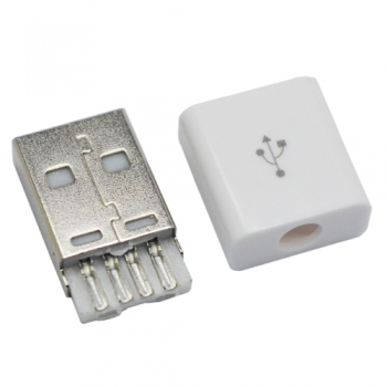 USB 2.0 connector with housing, male usb plug