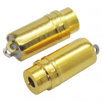 3.5mm mono 6.0D 22.8L gold plated female audio headphone jack