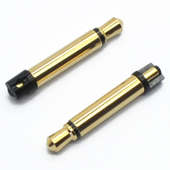 3.5 mm mono no tray 23.5L gold plated black plastic earphone plug