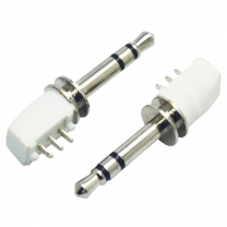 2.5 mm stereo 6.0 double tray 24.3L Male Audio Earphone PCB Plug connector