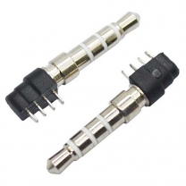 3.5 mm 4 poles 4 pin 4.5D 26.1L pcb AUDIO  plug