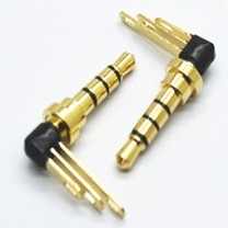 3.5 mm 3 pin gold plated pcb plug