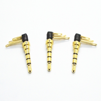 3.5 mm 3 pin gold plated pcb plug