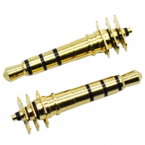 3.5 mm 4 poles 4.5D 26.7L gold plated pcb plug 