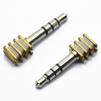 3.5 mm 4 poles 4.5D 27.5L pcb plug Nickel plating