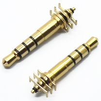 3.5 mm 4 poles 3.8-4.7D 27L gold plated pcb plug