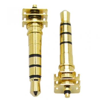 3.5 mm 4 poles 4.5D 26.7L gold plated pcb plug 