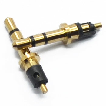 2.5 mm stereo 4.5D 19.7L gold plated headphone plug