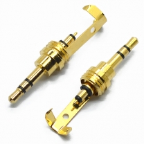  2.5 mm stereo 5.0D screw thread headphone plug