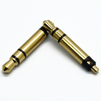 3.5 mm stereo no tray 23.5L gold & nickel plated headphone plug