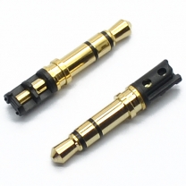 Wholesale 3.5 mm 4.5tray 24.5L gold & nickel plated headphone plug