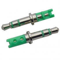 3.5 mm stereo 6.0 tray 25.5L gold & nickel plated green blue headphone plug