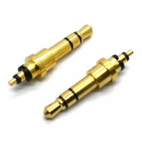 3.5 mm stereo 6.0 & 5.0 double tray 26L gold plated headphone plug