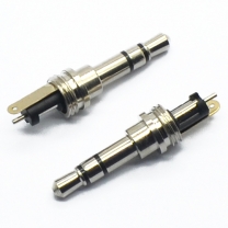 3.5 mm stereo 28.5L screw thread M6.8 headphone plug