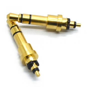 3.5 mm stereo 6.0 & 5.0 double tray 26L gold plated headphone plug