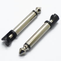 6.3 mm mono no tray 48L nickel plated black plastic microphone plug