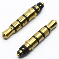 3.5mm 4 poles 4.0 tray 21.2L gold & nickel plated headphone plug 