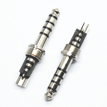 4.4mm 5 poles rhodium plated audio video plug