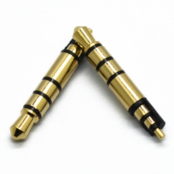 3.5mm 4 poles no tray 23.5L gold & nikel plated headphone plug