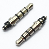 3.5 mm 4 poles 4.5 tray 21.2L gold & nickel plated headphone plug