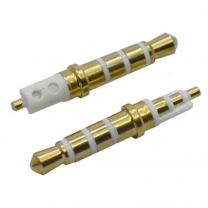 3.5mm 4 poles 4.5 tray 24.2L headphone white plastic plug