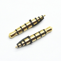 3.5mm 4 poles 4.0 tray 23.5L gold plated black plastic headphone plug 