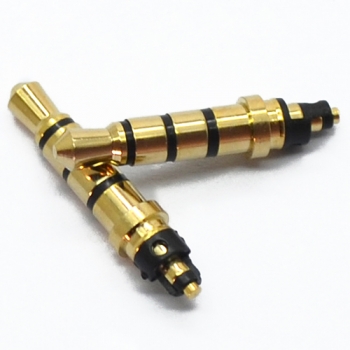 3.5 mm 4 poles 4.5 tray 21.2L gold & nickel plated headphone plug