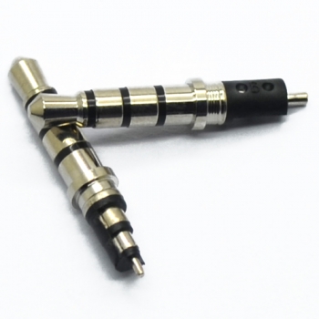 3.5mm 4 poles 4.5 tray 24.5L gold & nickel plated headphone plug