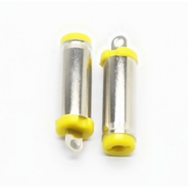  5.5*2.1mm 5521 23L nickel plated yellow plastic TV DC Power Jack Plug Connecter