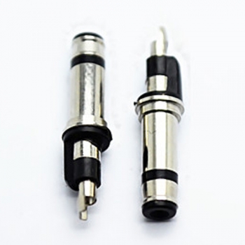 3.5*1.1mm 3511 17.5L 3 pole dc power jack tv plug connector