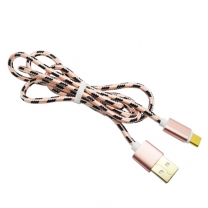  nylon wire metallic shell 1m phone date charging cable
