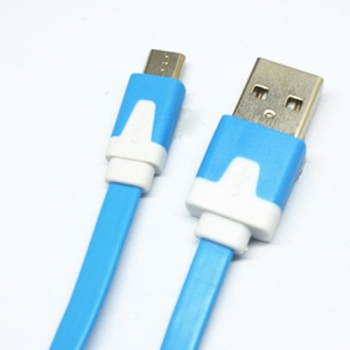 Flat noodle Micro usb data charger cable
