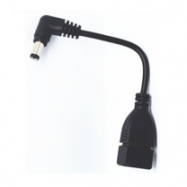 right  angle male dc to usb female jack dc power charging cable
