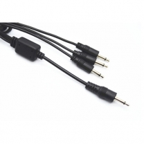 3.5mm mono male 3 in1 dc power  charging cable 