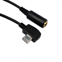 5 pin right angle plug to 3.5 4 poles jack cable