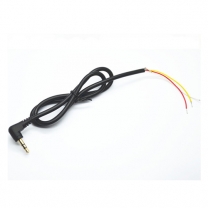 3.5mm gold plated right angle audio cable wholesale 