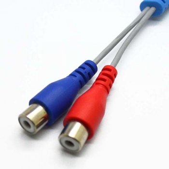 3.5mm 3 poles to rca jack 13cm cable