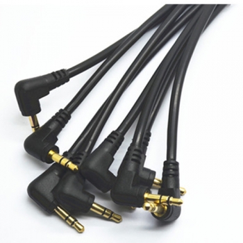 3.5mm gold plated right angle audio cable wholesale 