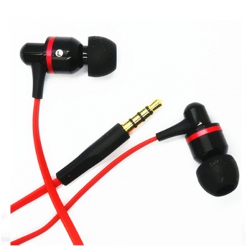 3.5mm earphone flat red cable 