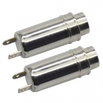 2.5mm stereo 3 pole 6.0D 18L nickel plated female audio headphone jack 