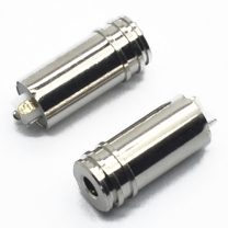 2.5mm 4 poles 7.0D 16.3L nickel plated female audio headphone jack 