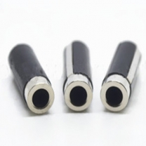 3.5mm trrs 4poles 6.0D 20L nickel plated black plastic female Audio Jack