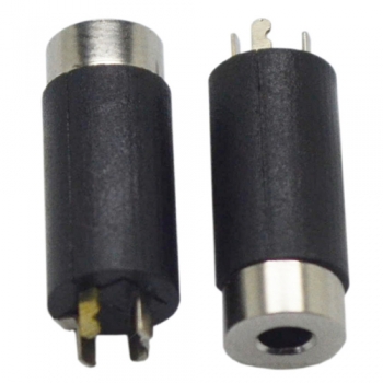 2.5mm 4 poles 6.0D 17.5L nickel plated female audio headphone jack