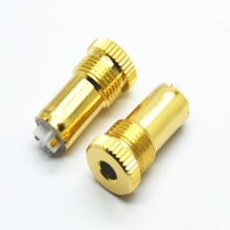 3.5mm trrs 4poles 7.5D 20L gold plated female Audio Jack  