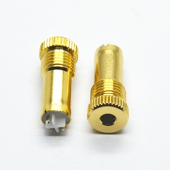 3.5mm trrs 4poles 7.5D 20L gold plated female Audio Jack  