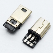 micro usb 5 pin male plug connector 